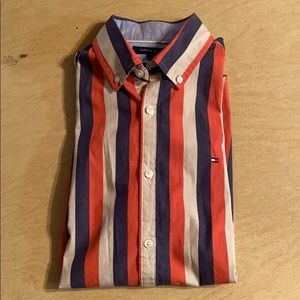 Stripped tommy hilfiger button up